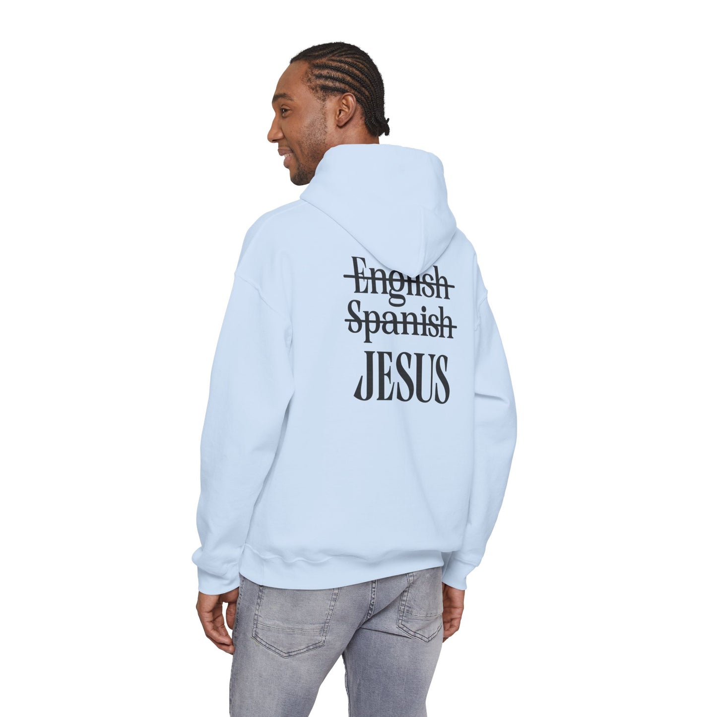 Jesus Is My Language--Unisex White Hoodie