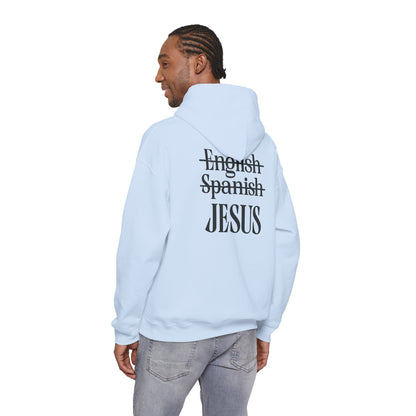 Jesus Is My Language--Unisex White Hoodie
