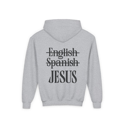 Jesus Is My Language Youth Hoodie — Christian Faith Sweatshirt (Matthew 13:13)