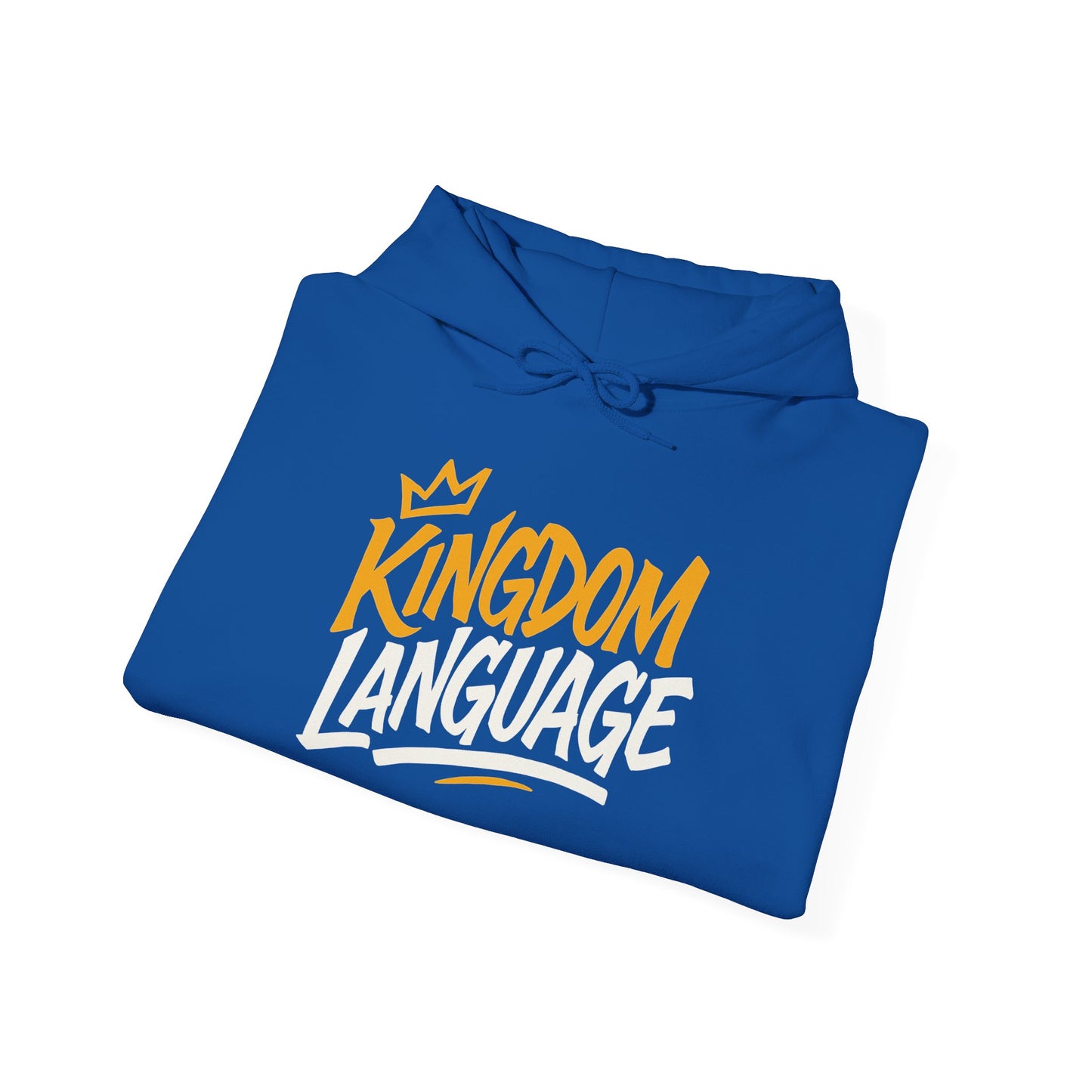 Kingdom Language Unisex Hoodie — Bold Script Christian Faith Sweatshirt