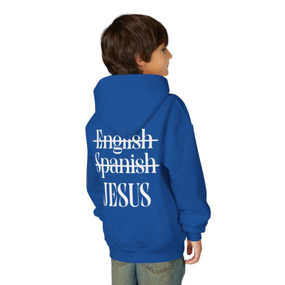 Youth Hoodie — "Jesus Is My Language"