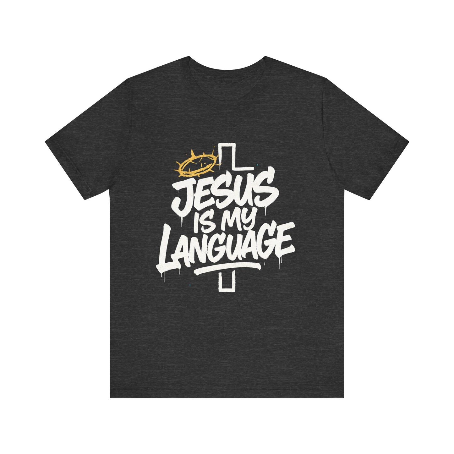 Minimalist Crown Tee — Subtle Golden Crown Chest Graphic