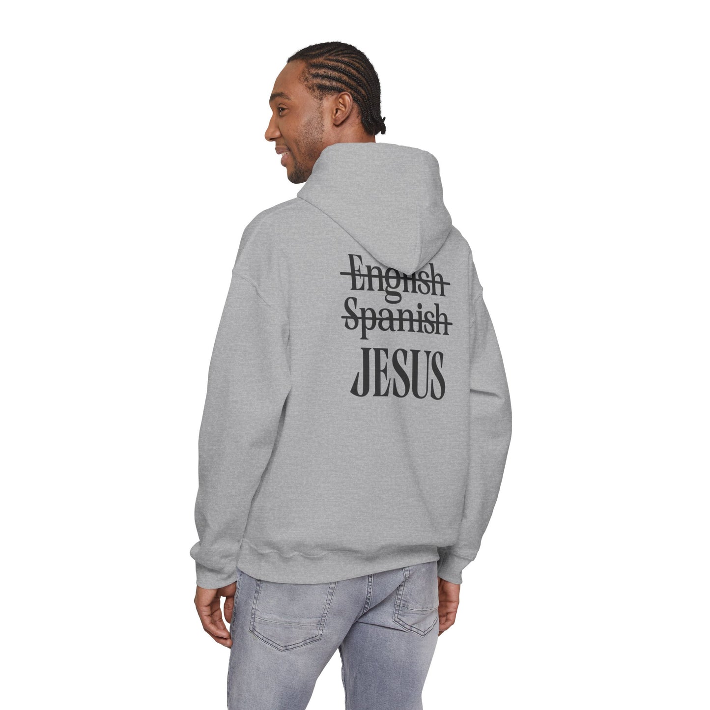 Jesus Is My Language--Unisex White Hoodie