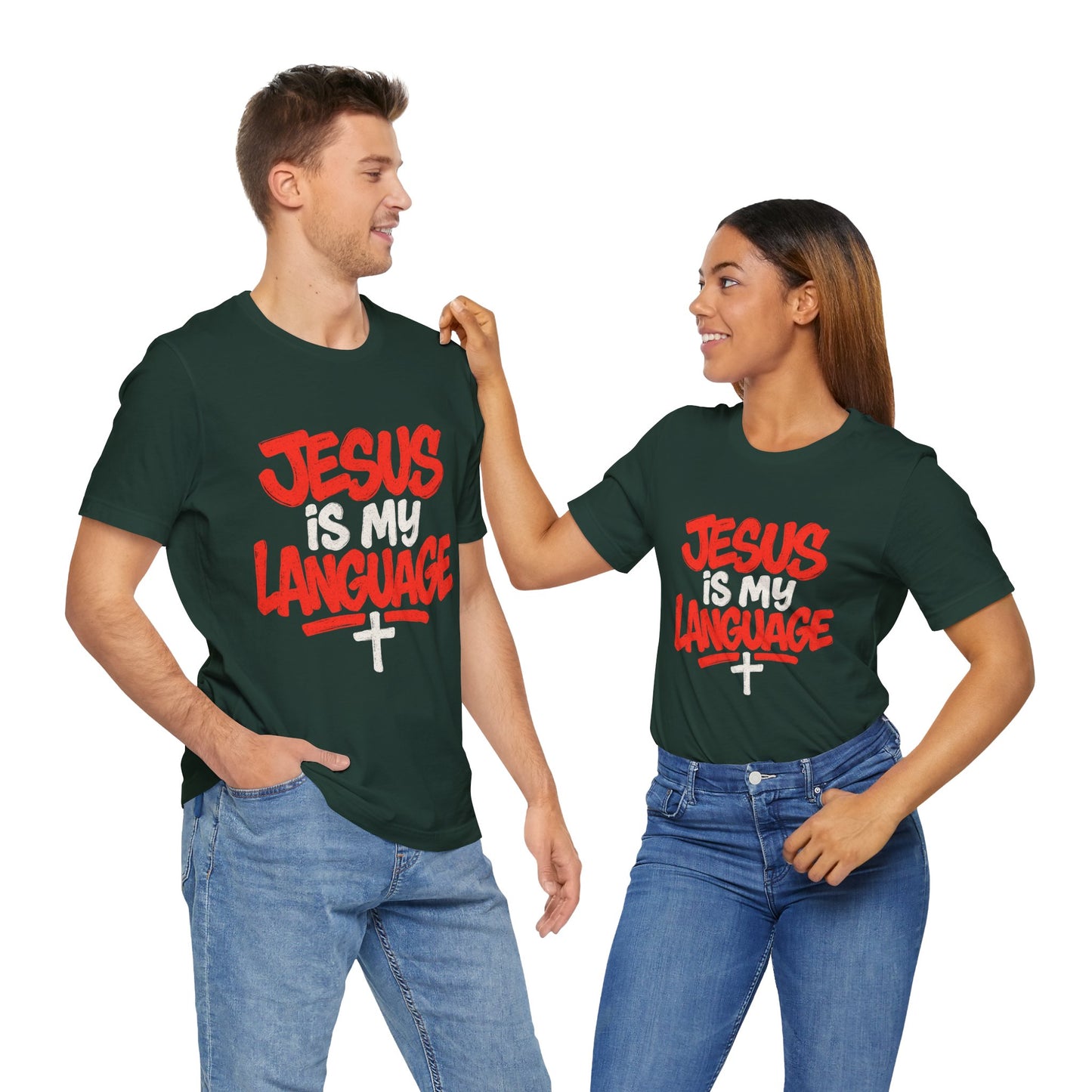 Jesus Is My Language Tee — Christian Faith Graphic T-Shirt