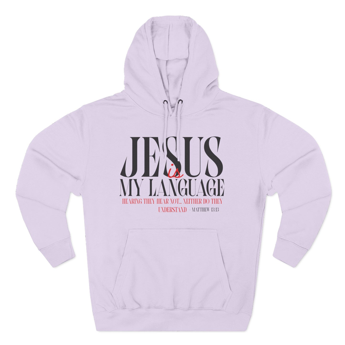 Jesus My Language Hoodie — 'English Spanish' Crossed Out Faith Pullover