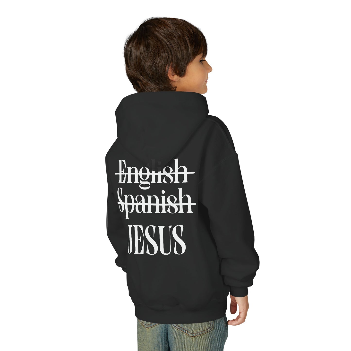 Youth Hoodie — "Jesus Is My Language"