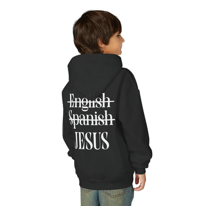 Youth Hoodie — "Jesus Is My Language"