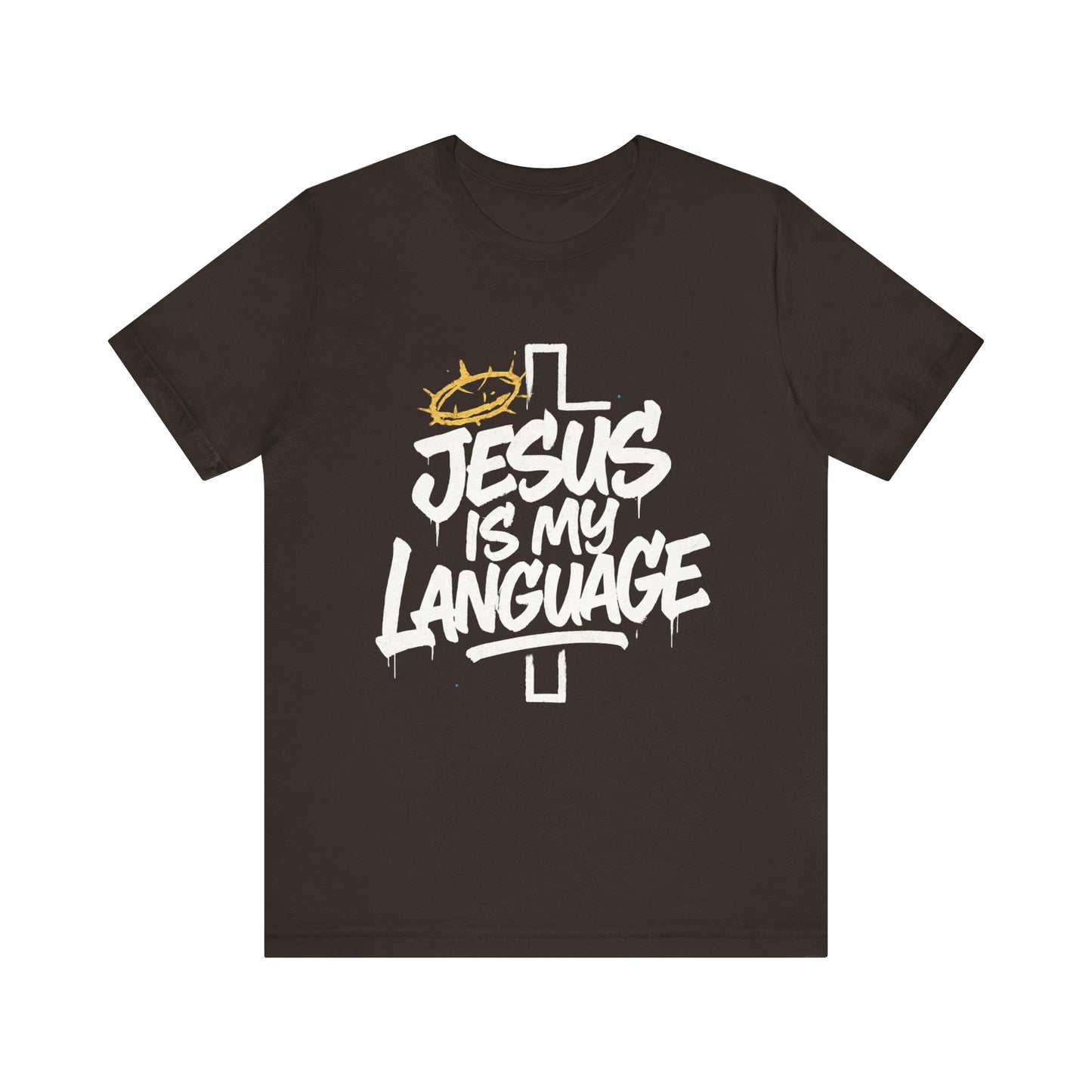 Minimalist Crown Tee — Subtle Golden Crown Chest Graphic