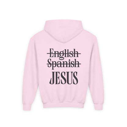 Jesus Is My Language Youth Hoodie — Christian Faith Sweatshirt (Matthew 13:13)