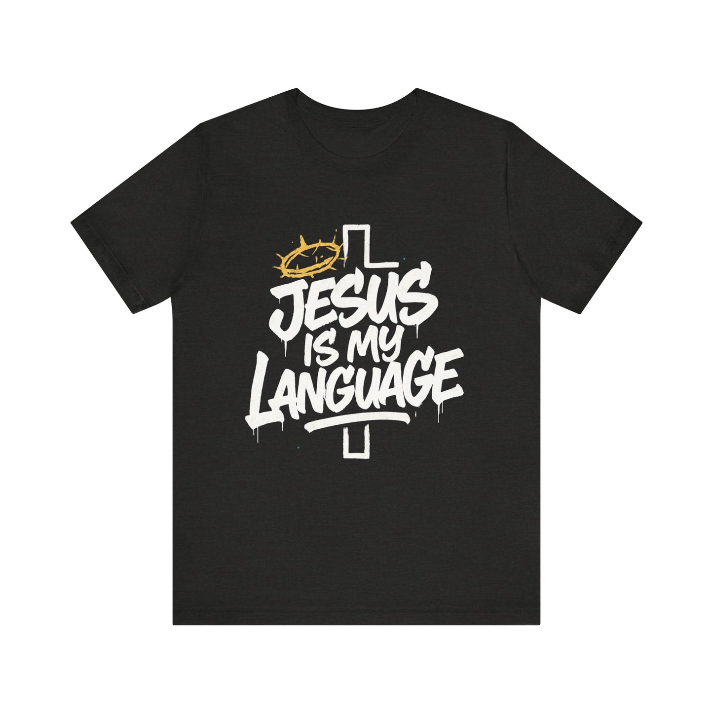 Minimalist Crown Tee — Subtle Golden Crown Chest Graphic