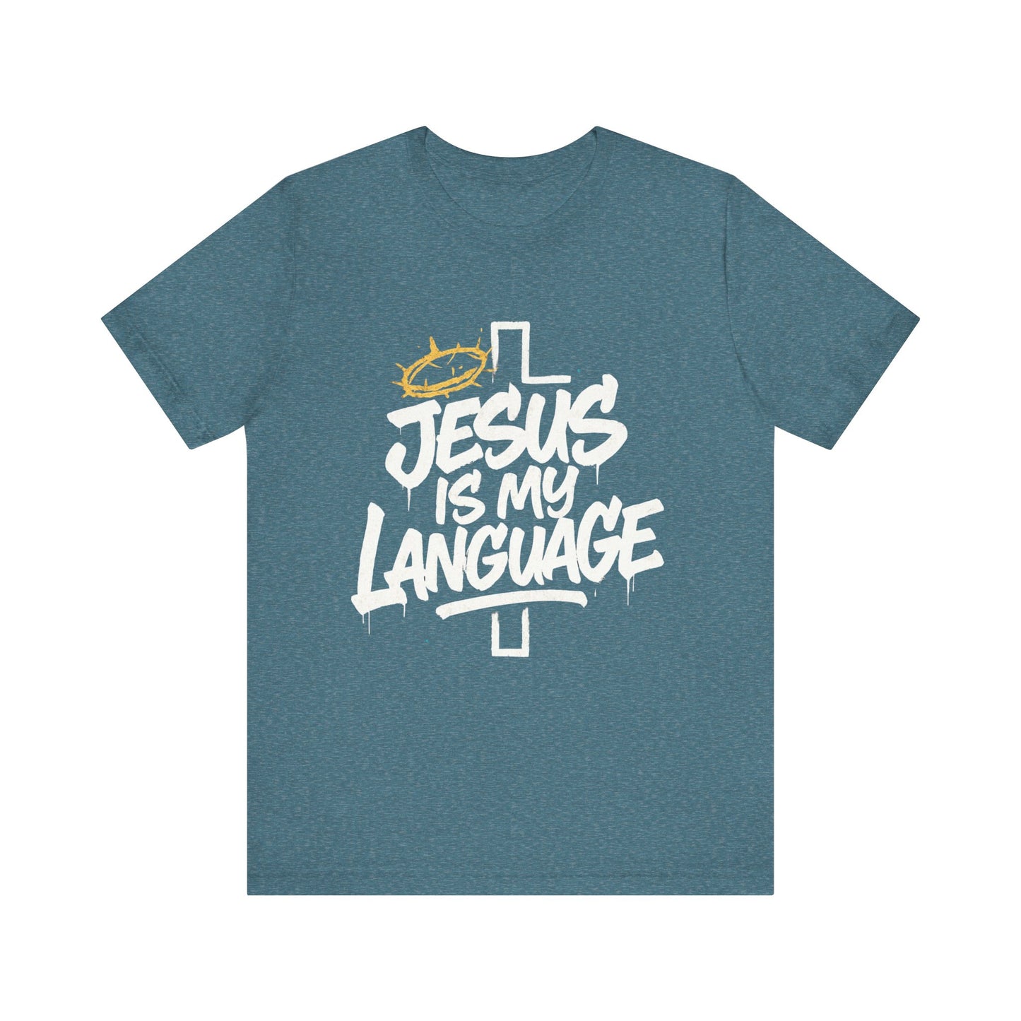 Minimalist Crown Tee — Subtle Golden Crown Chest Graphic