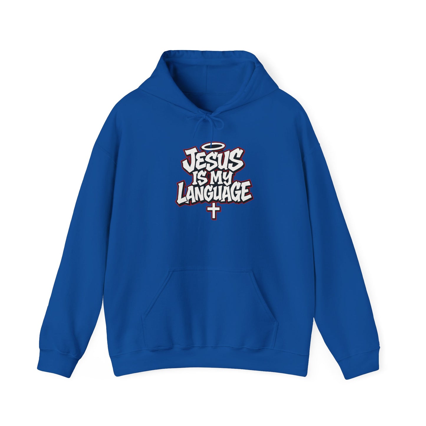 Faith Hoodie — "Jesus Is My Language" Graphic Pullover