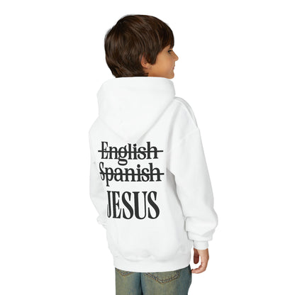 Jesus Is My Language Youth Hoodie — Christian Faith Sweatshirt (Matthew 13:13)