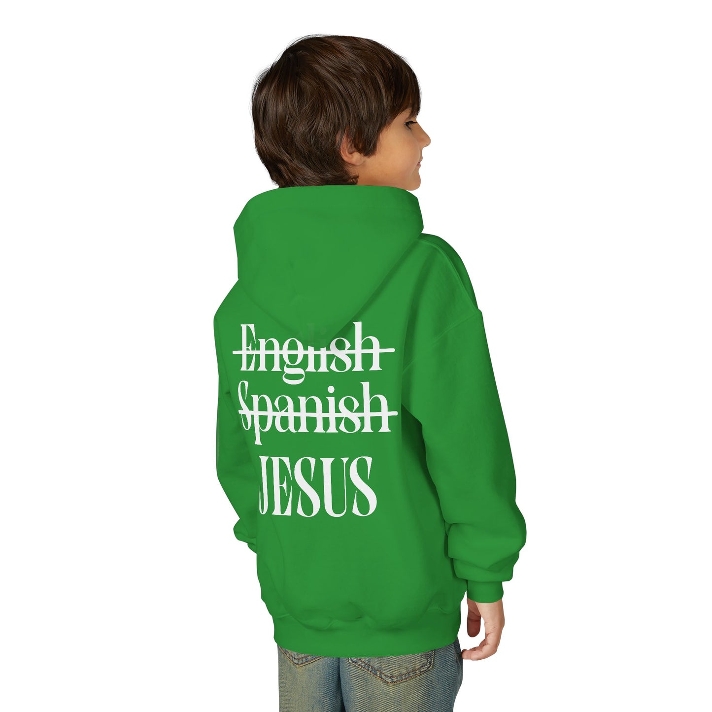 Youth Hoodie — "Jesus Is My Language"
