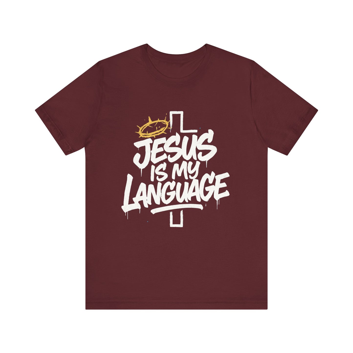 Minimalist Crown Tee — Subtle Golden Crown Chest Graphic