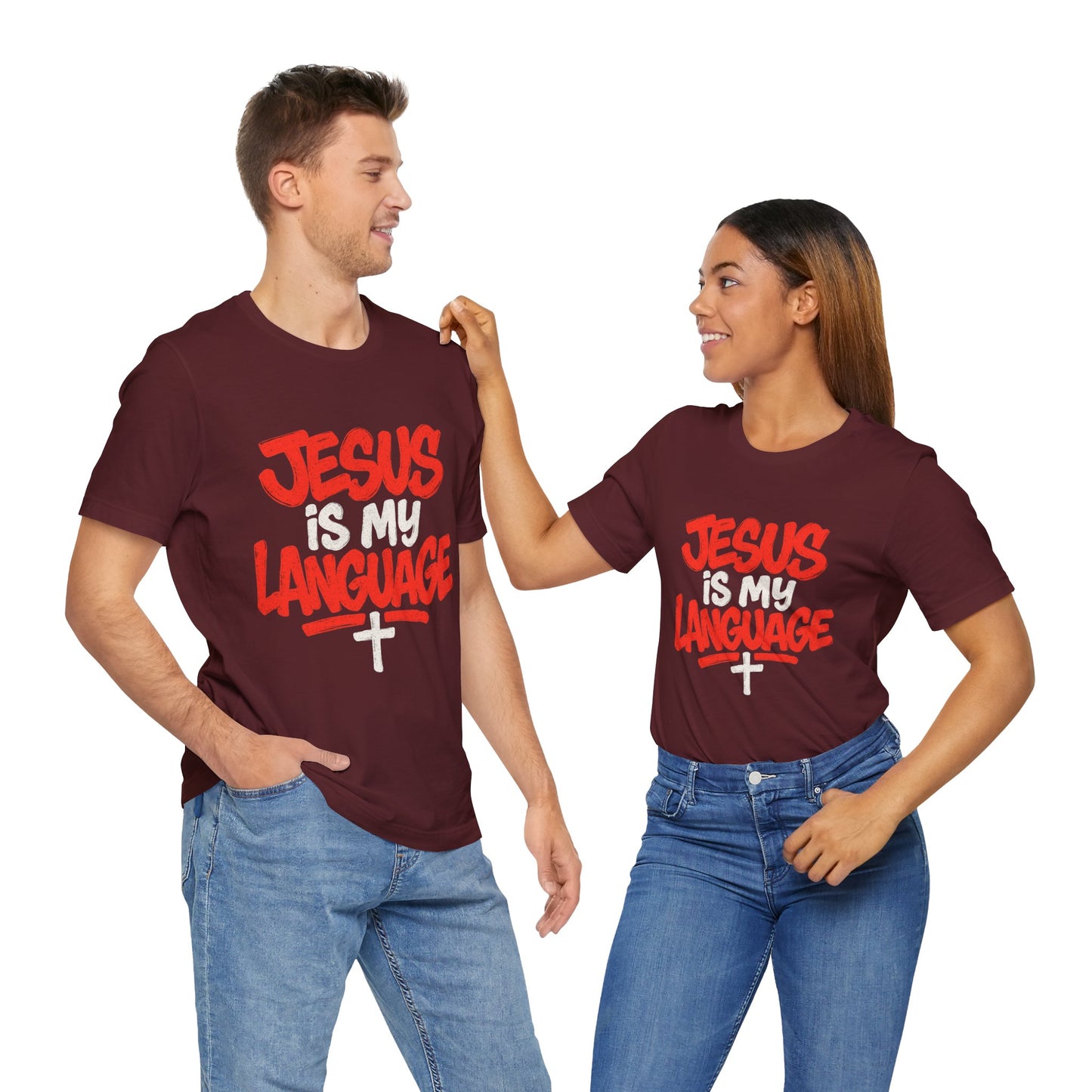 Jesus Is My Language Tee — Christian Faith Graphic T-Shirt
