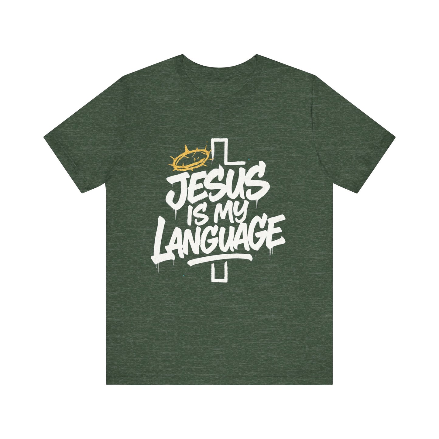 Minimalist Crown Tee — Subtle Golden Crown Chest Graphic