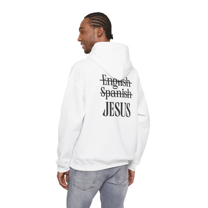 Jesus Is My Language--Unisex White Hoodie