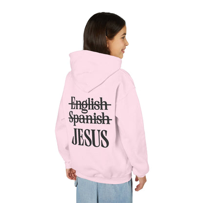 Jesus Is My Language Youth Hoodie — Christian Faith Sweatshirt (Matthew 13:13)