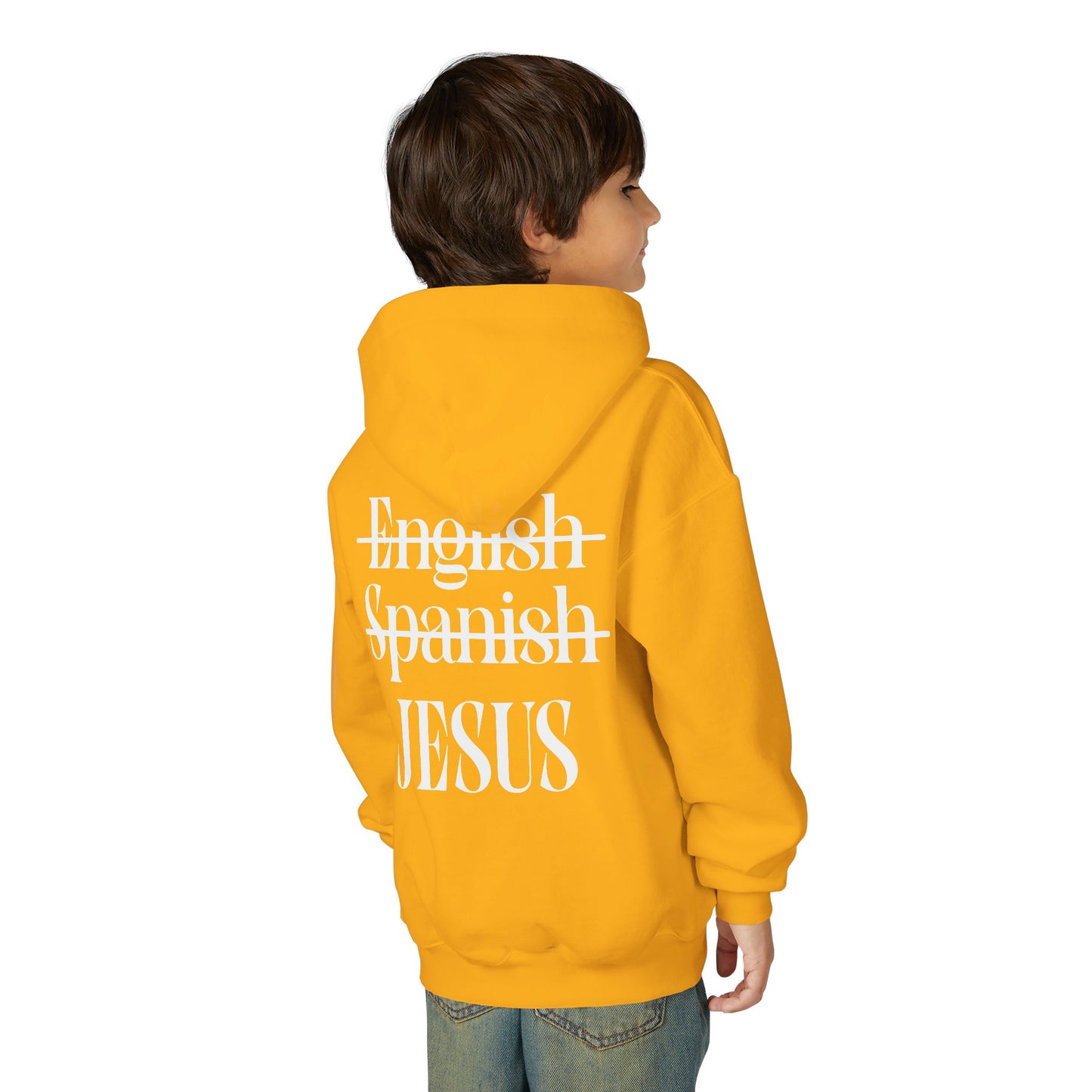 Youth Hoodie — "Jesus Is My Language"