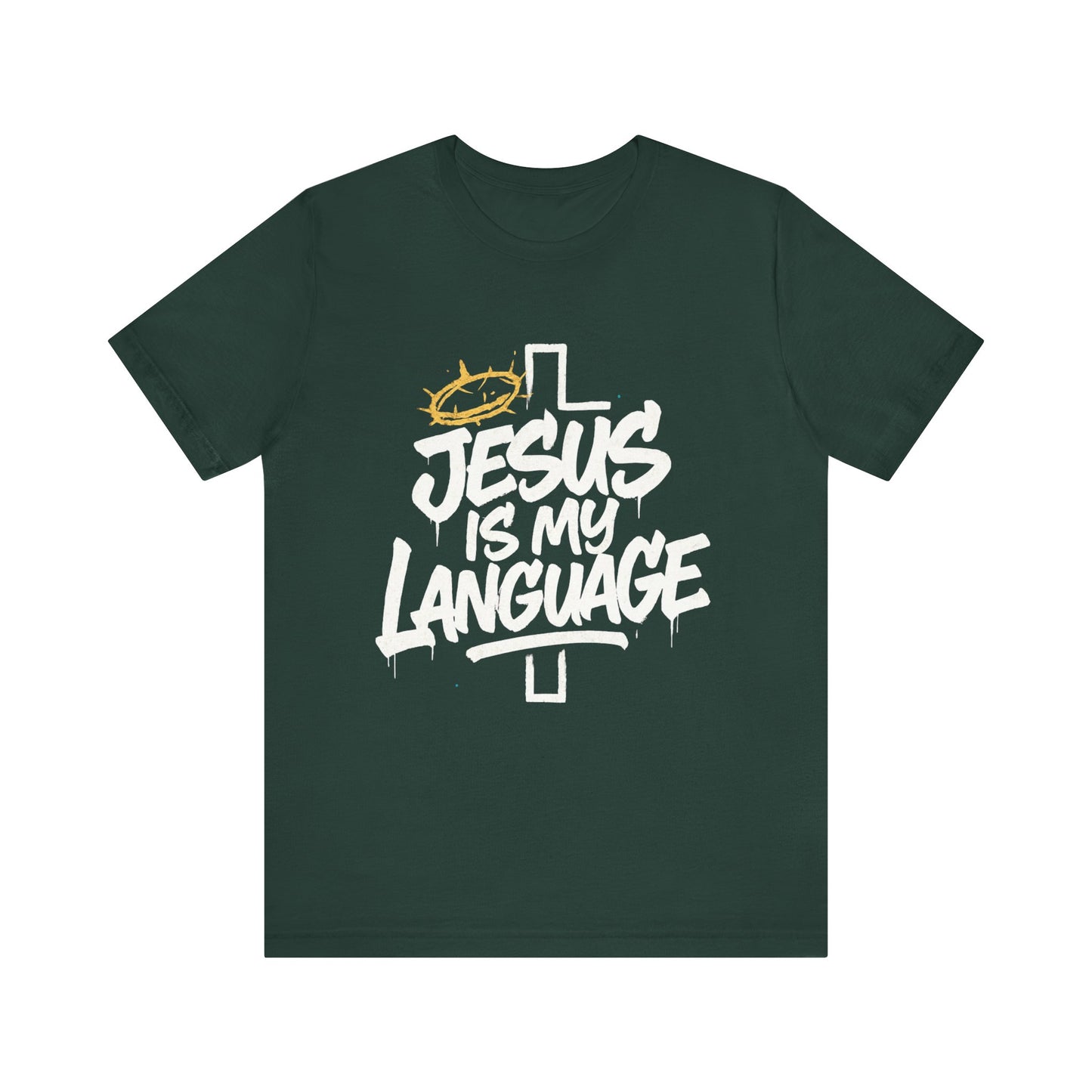 Minimalist Crown Tee — Subtle Golden Crown Chest Graphic