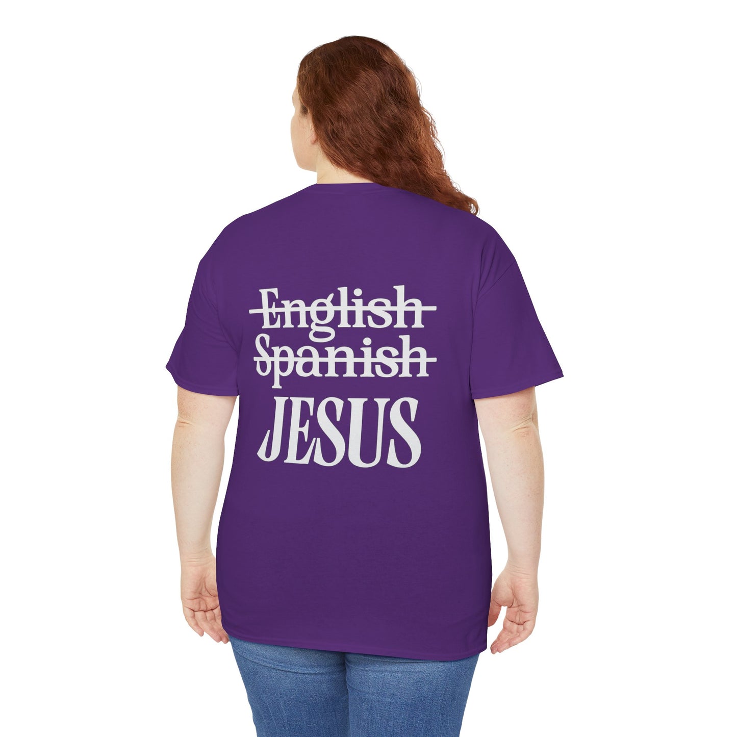 Jesus My Language T-Shirt — Faith-Based Christian Tee (Front & Back Scripture Design)
