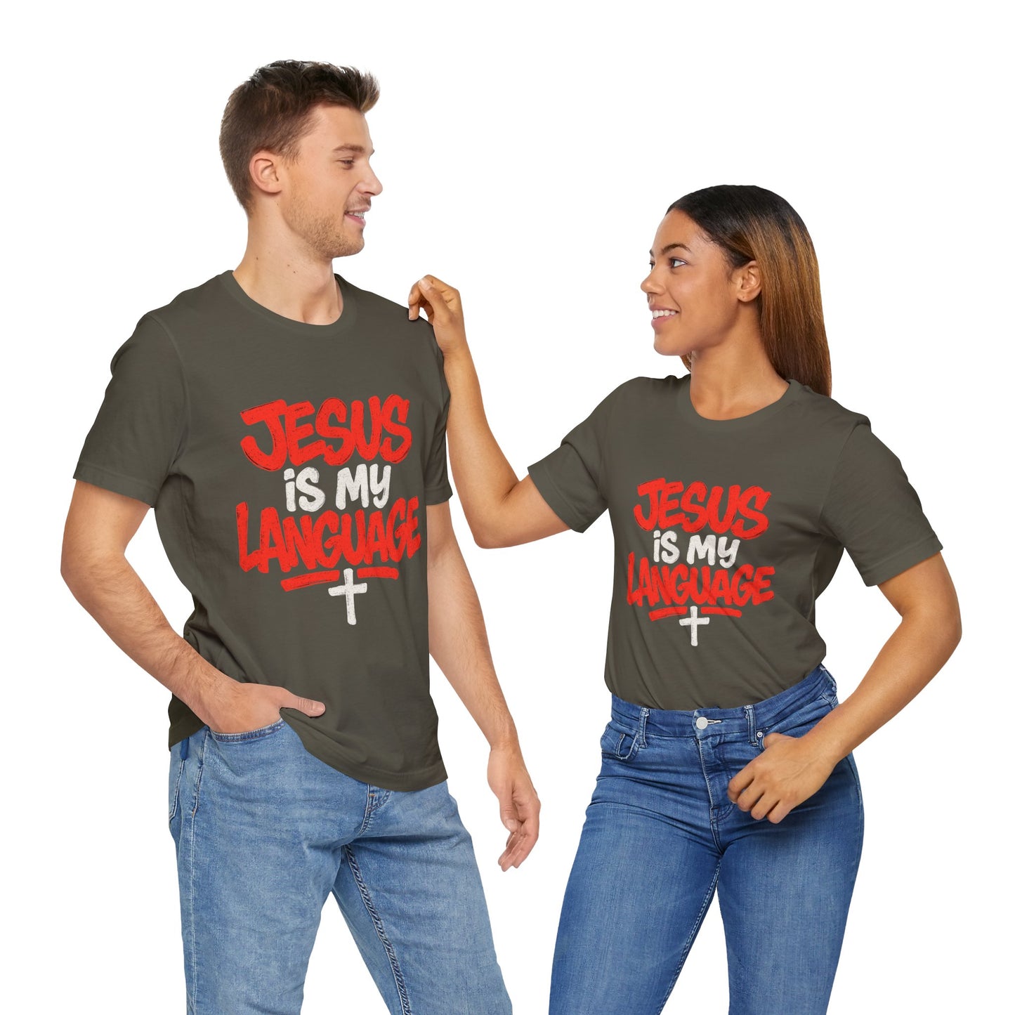Jesus Is My Language Tee — Christian Faith Graphic T-Shirt
