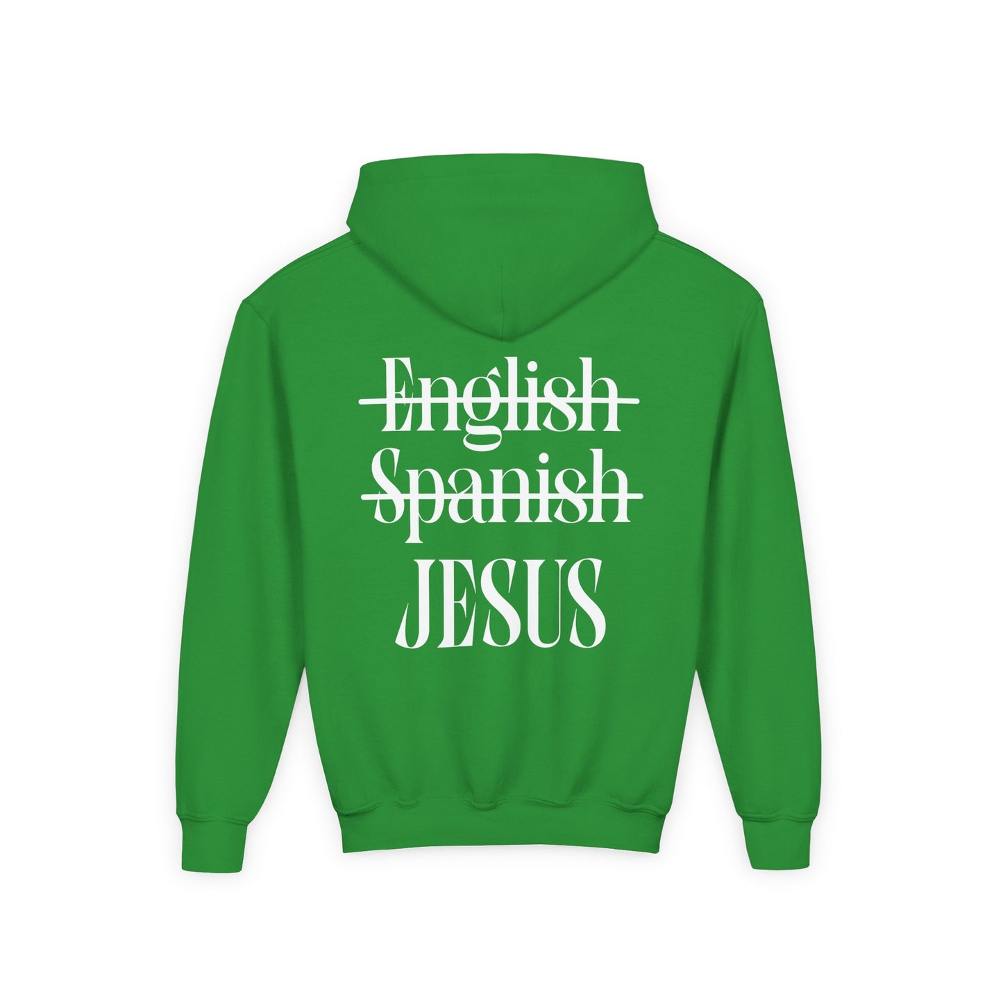 Youth Hoodie — "Jesus Is My Language"
