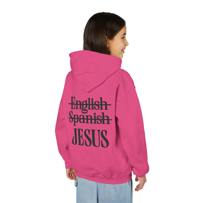 Jesus Is My Language Youth Hoodie — Christian Faith Sweatshirt (Matthew 13:13)