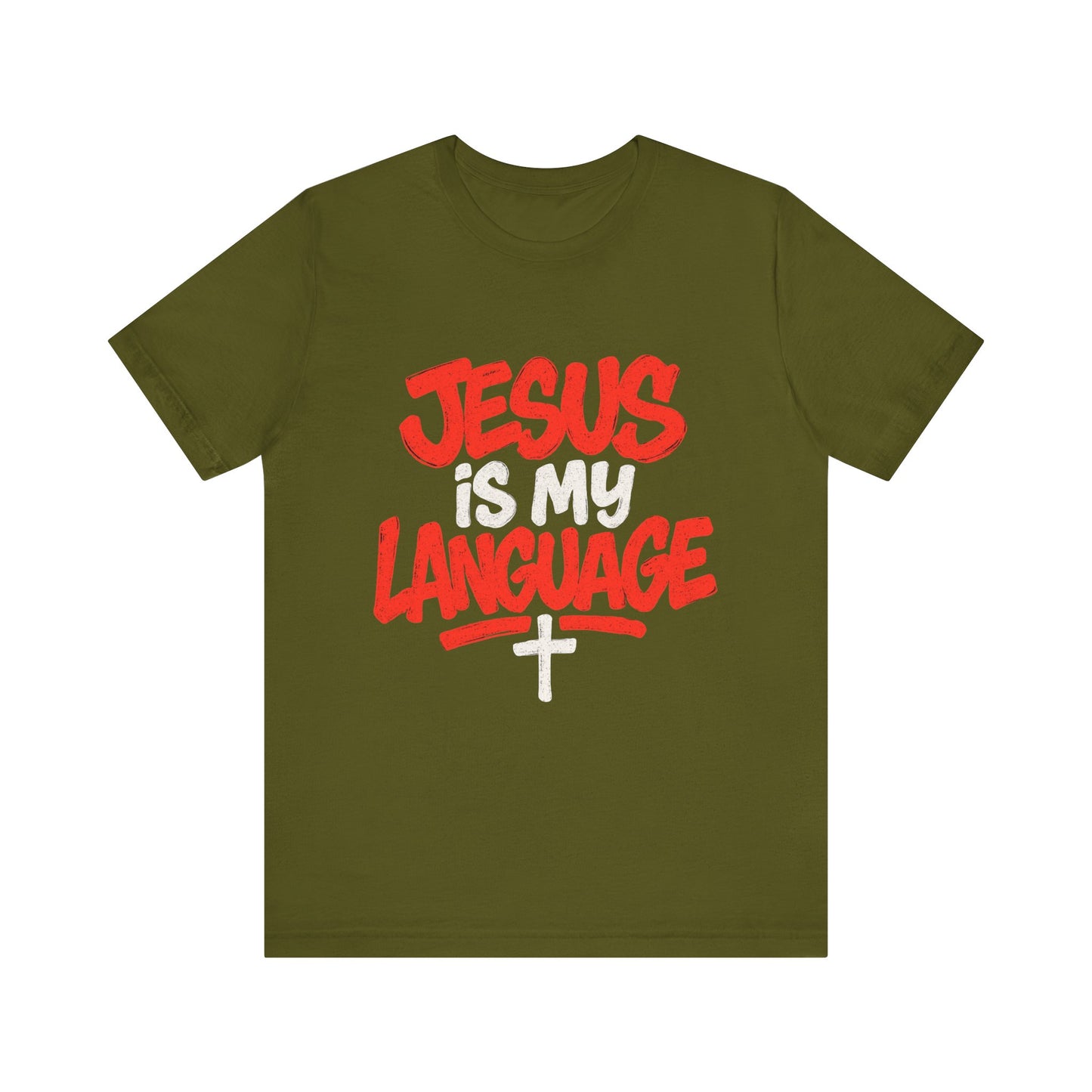 Jesus Is My Language Tee — Christian Faith Graphic T-Shirt