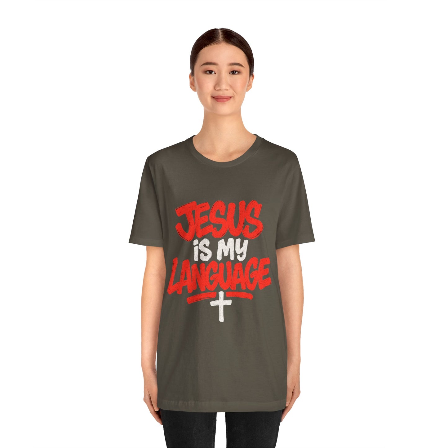 Jesus Is My Language Tee — Christian Faith Graphic T-Shirt
