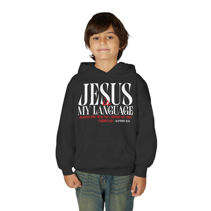 Youth Hoodie — "Jesus Is My Language"