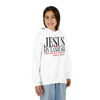 Jesus Is My Language Hoodie — Youth Christian Faith Hoodie