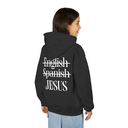 Youth Hoodie — "Jesus Is My Language"