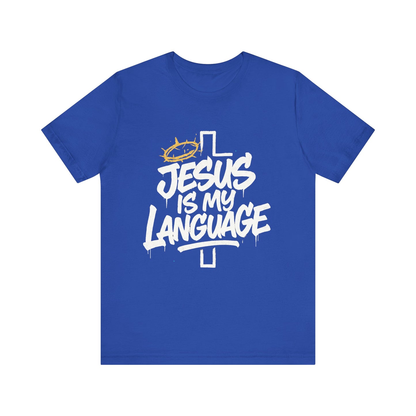 Minimalist Crown Tee — Subtle Golden Crown Chest Graphic