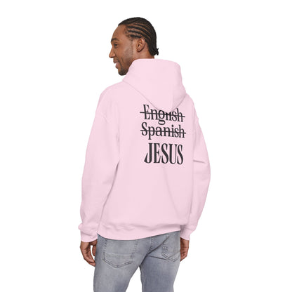 Jesus Is My Language--Unisex White Hoodie