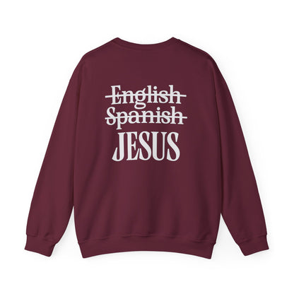 Christian Crewneck Sweatshirt — "Jesus My Language" Pullover (Matthew 13:43)