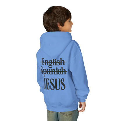 Jesus Is My Language Youth Hoodie — Christian Faith Sweatshirt (Matthew 13:13)