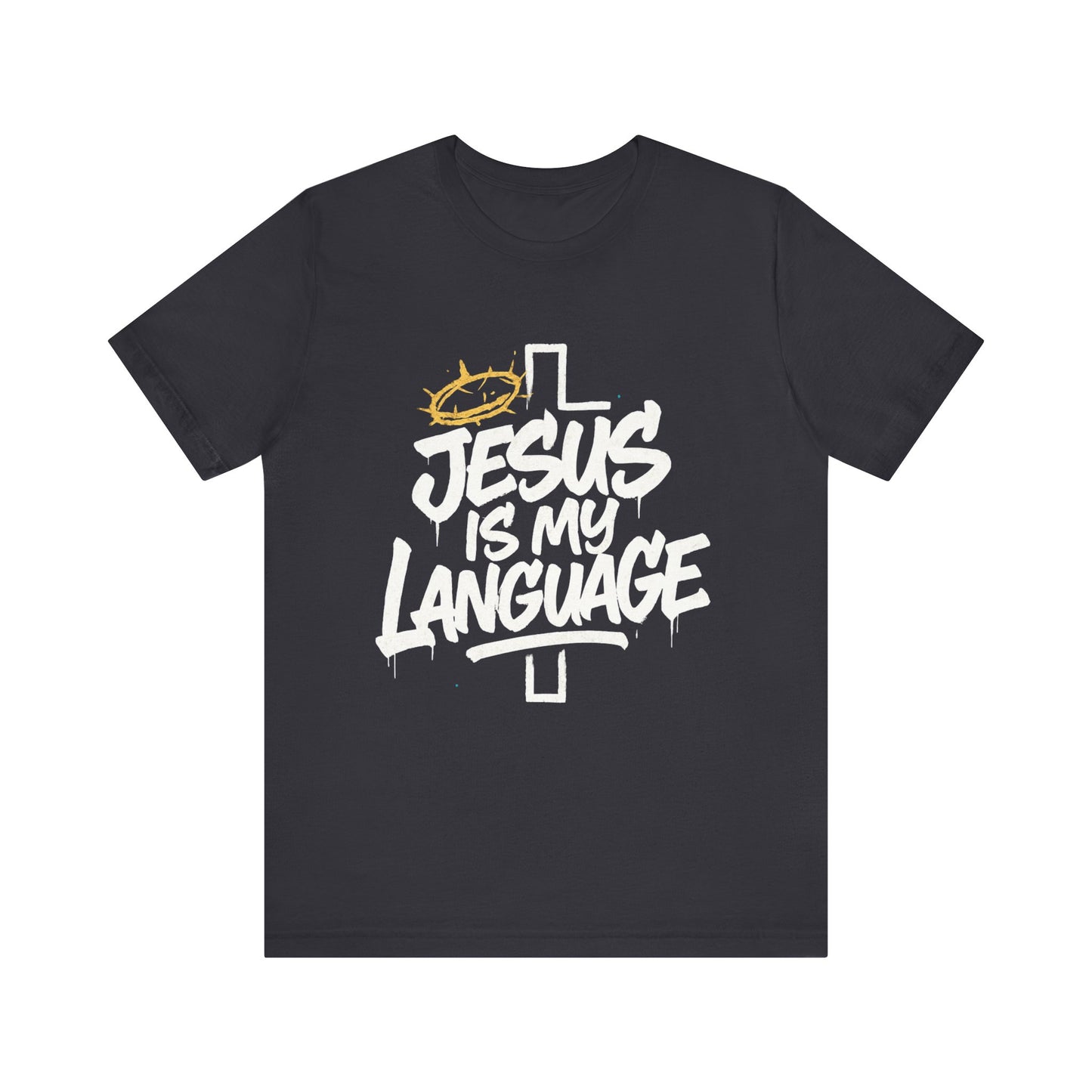 Minimalist Crown Tee — Subtle Golden Crown Chest Graphic