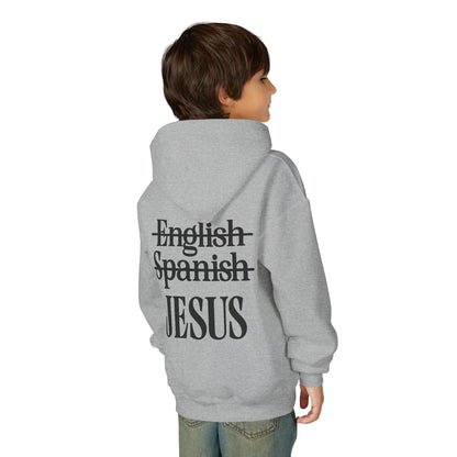 Jesus Is My Language Youth Hoodie — Christian Faith Sweatshirt (Matthew 13:13)