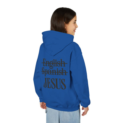 Jesus Is My Language Youth Hoodie — Christian Faith Sweatshirt (Matthew 13:13)
