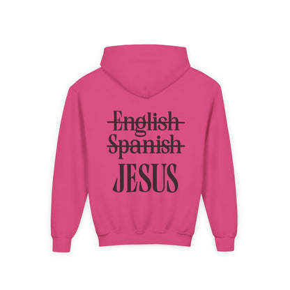 Jesus Is My Language Youth Hoodie — Christian Faith Sweatshirt (Matthew 13:13)