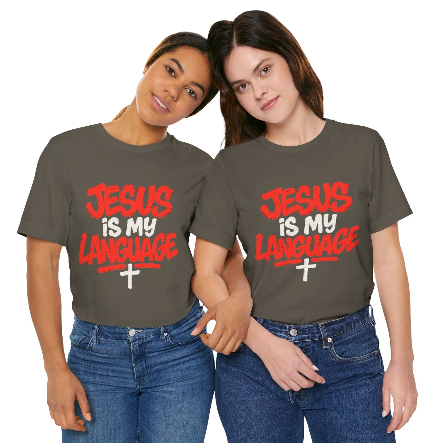 Jesus Is My Language Tee — Christian Faith Graphic T-Shirt