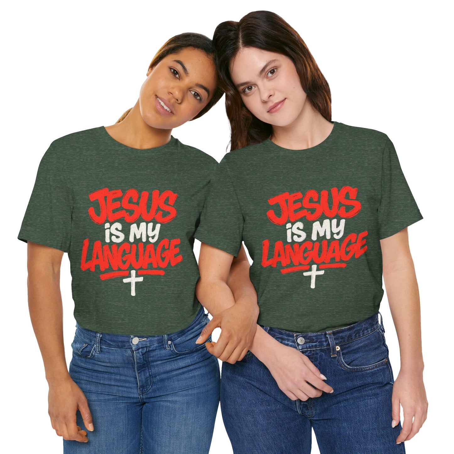 Jesus Is My Language Tee — Christian Faith Graphic T-Shirt